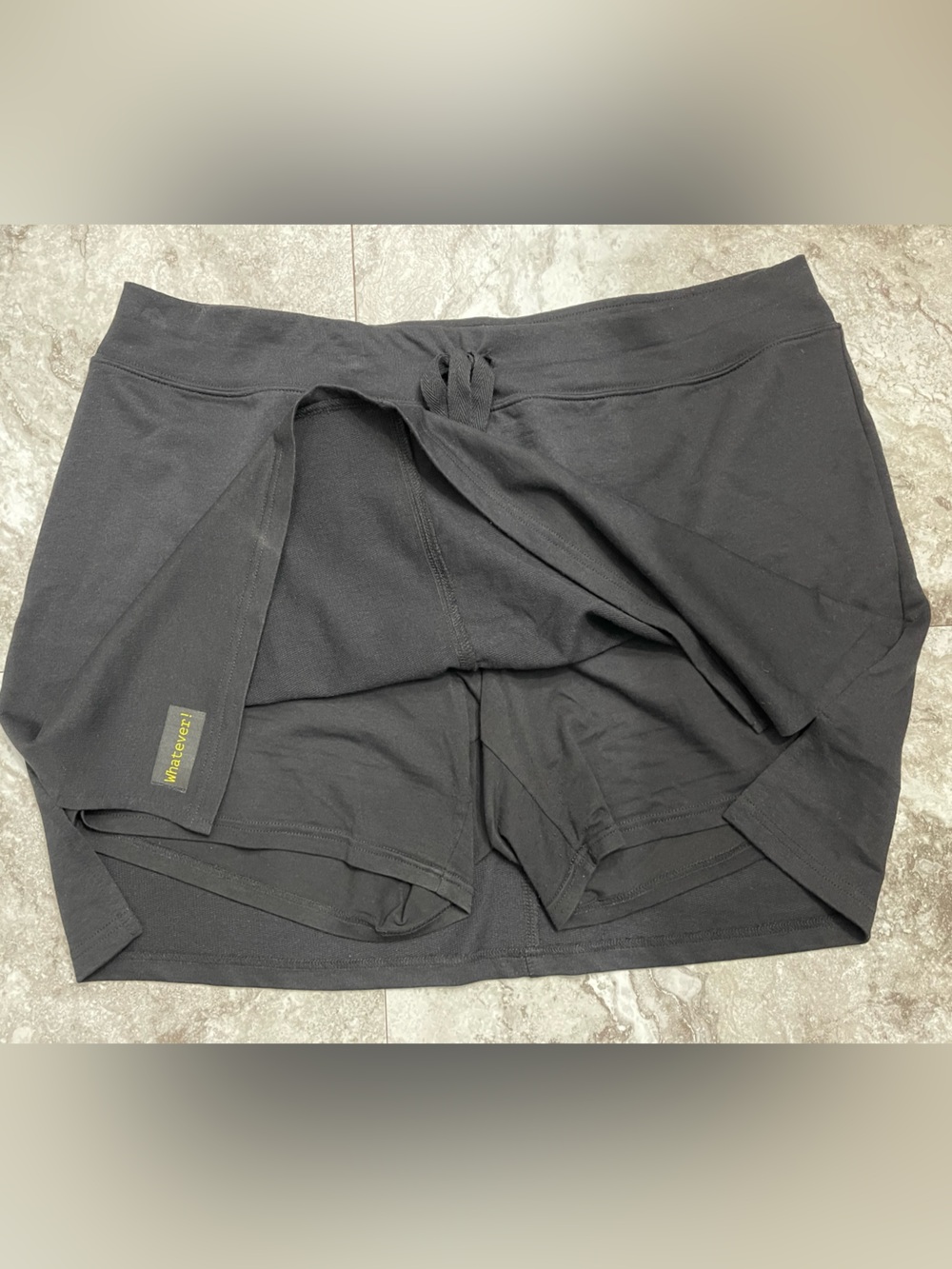 Sporty Black Side Slits Skort (Bundle and Save) Size 18/20